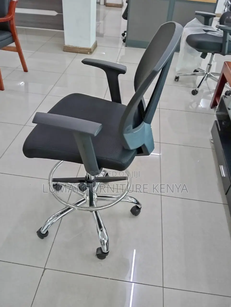 Modern High Counter Chair for Office/Reception