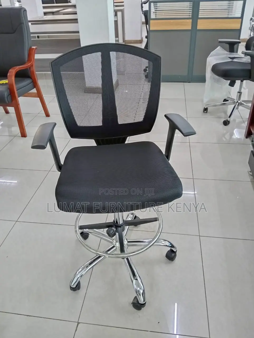 Modern High Counter Chair for Office/Reception