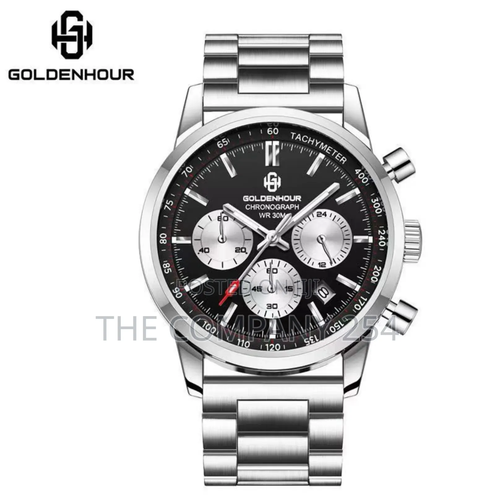 Golden Hours Business Casual Analog Display Stainless Men Watches