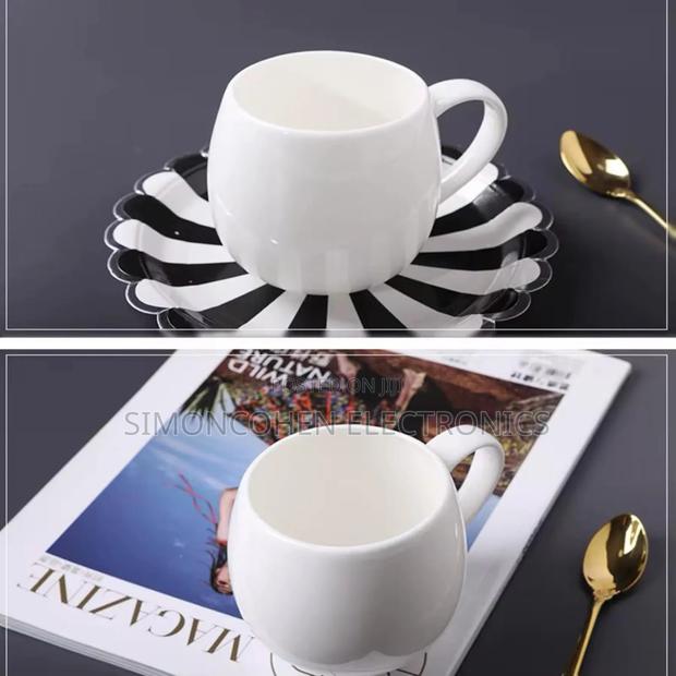 6pcs White Ceramic Pot Mugs - main view