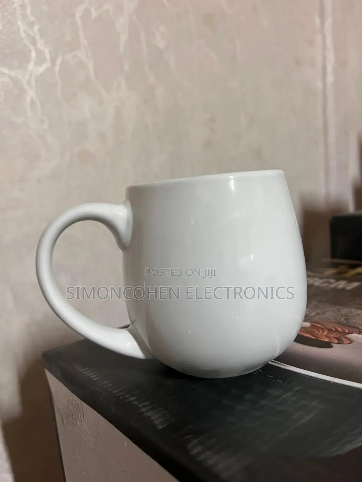 6pcs White Ceramic Pot Mugs