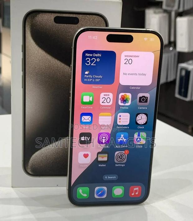 New Apple iPhone 15 Pro 256 GB Silver - main view