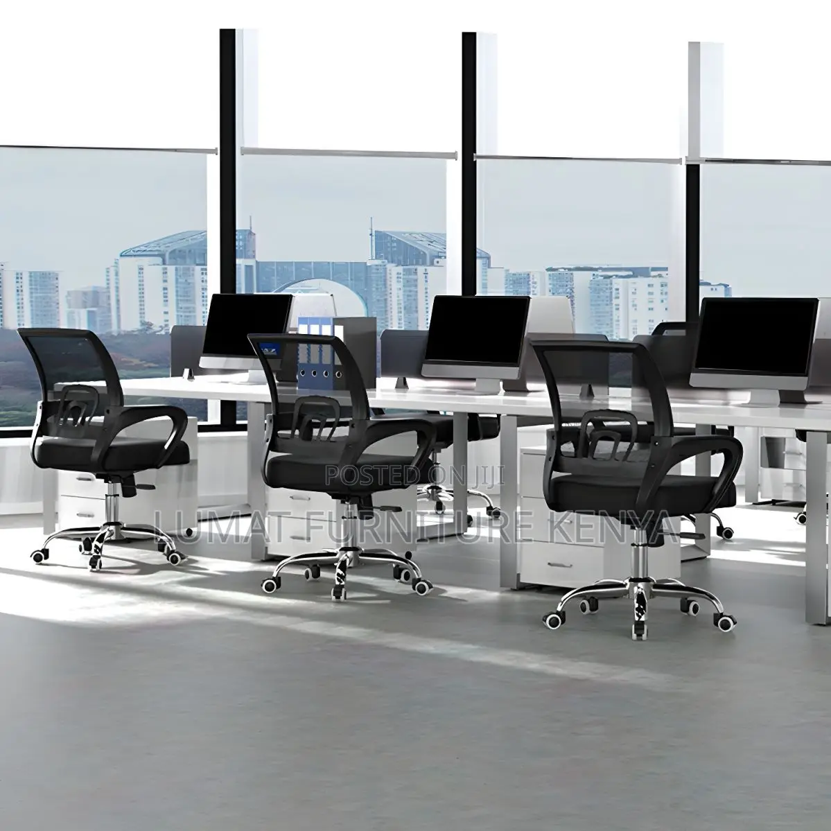 Comfortable Secretarial Office Seat – Swivel Base