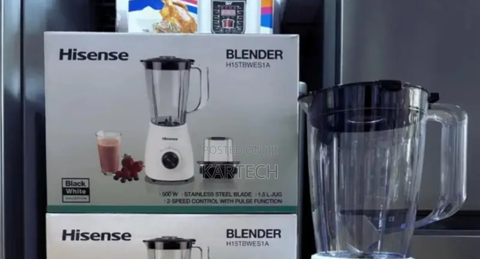 Hisense H15tbwes1a Blender and Grinder 1.5 Liters 2 in 1 500w