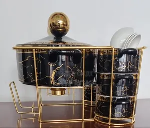 Jc7871 or Jcc7871 or Jc7873 Gucci 16pc Ceramic Soup Set + Burner