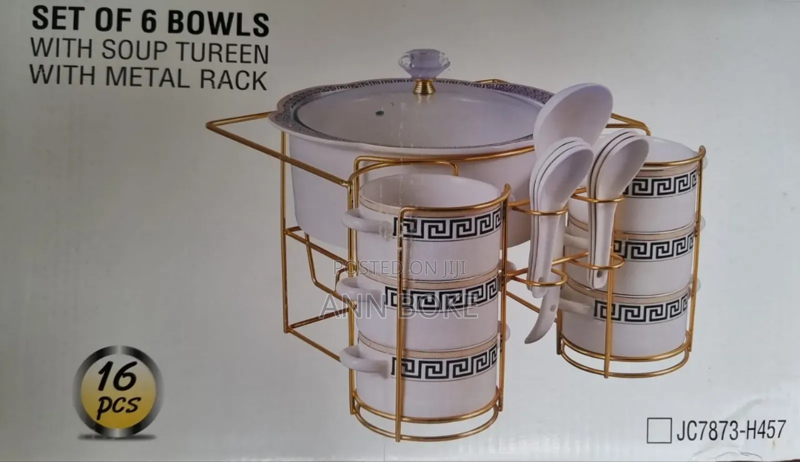 Jc7871 or Jcc7871 or Jc7873 Gucci 16pc Ceramic Soup Set + Burner