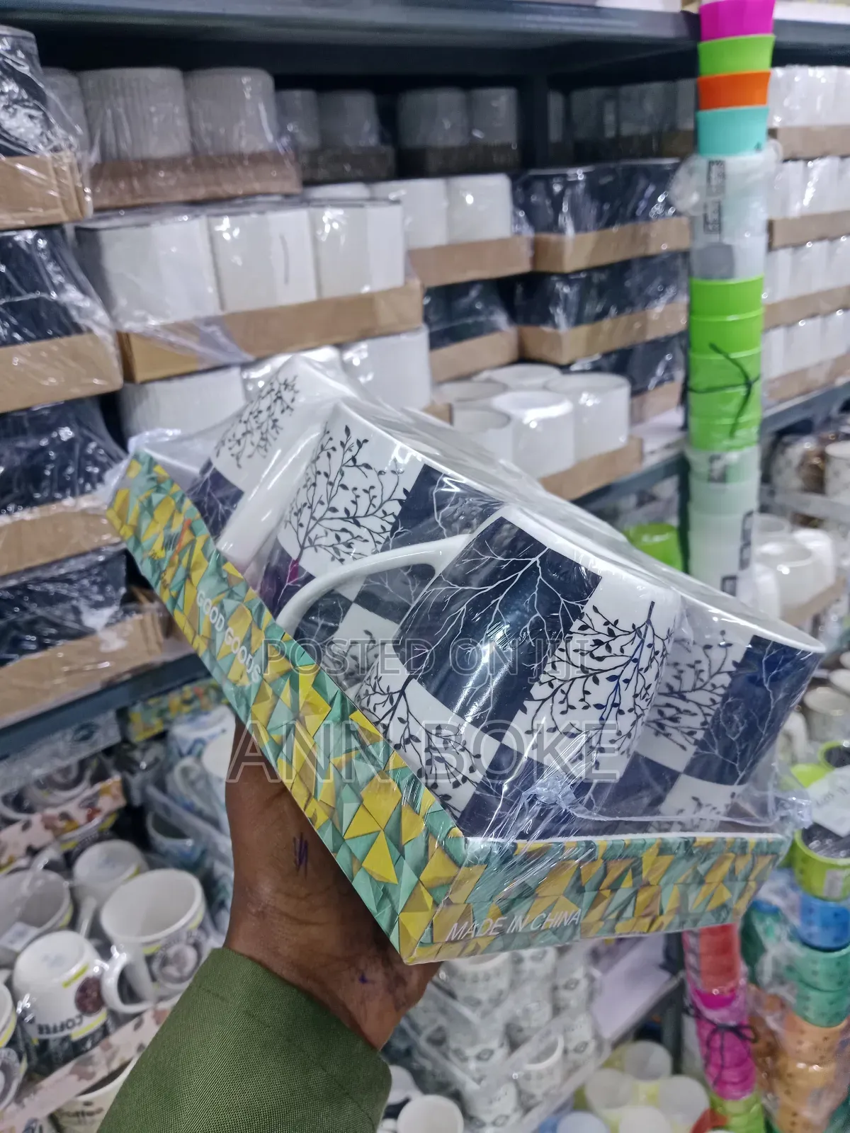*_6pcs Ceramic Mugs Available Defrent Colors