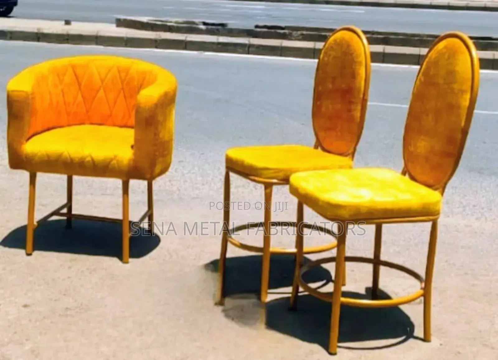 Mustard Salon Chairs.