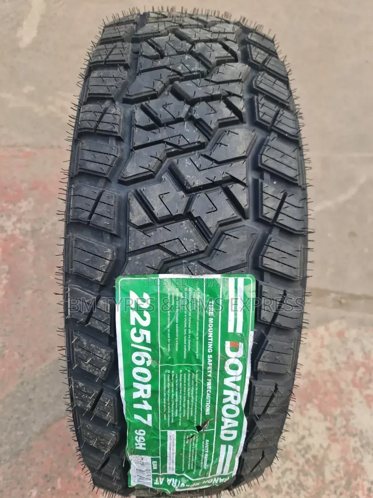 225 /60 R17 Davroad Tyres (All Terrrain)