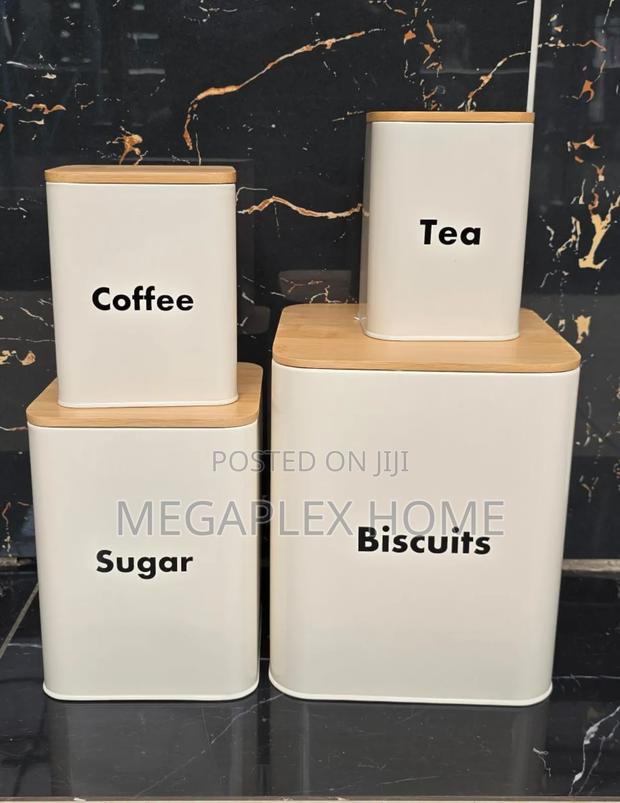 *Storage Jars Set With Bamboo Lid* - main view