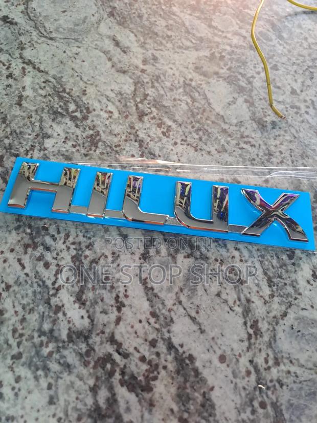 Chrome Hilux 3d Boot Badge
