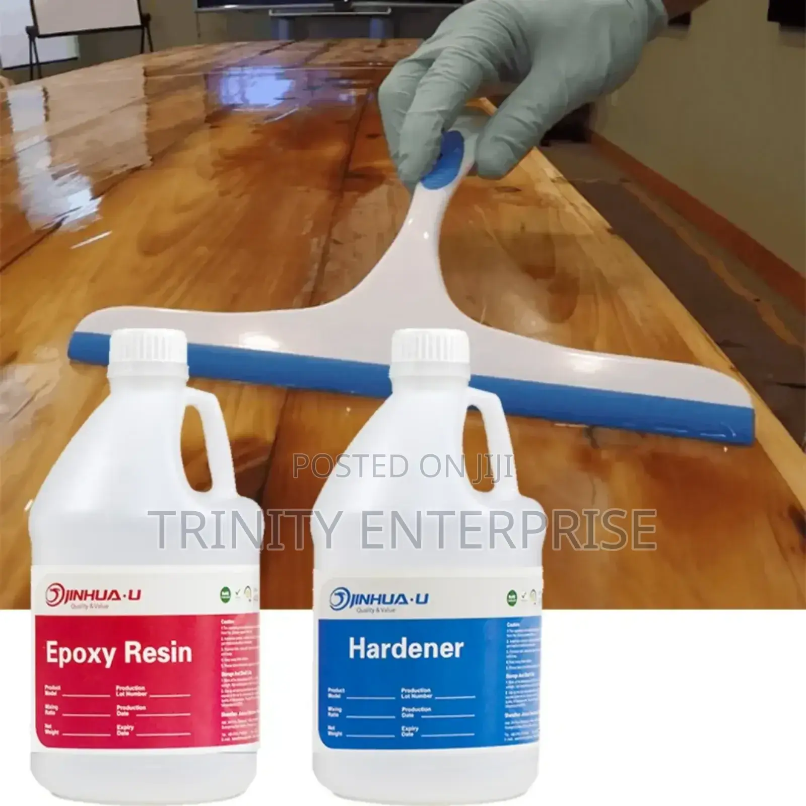 Tabletop Epoxy Resin Adhensive for River Table Woodd Furniture