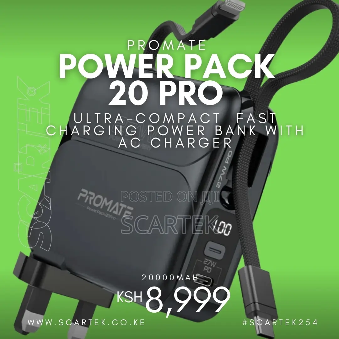 Promate 20000mah Powerbank 27w