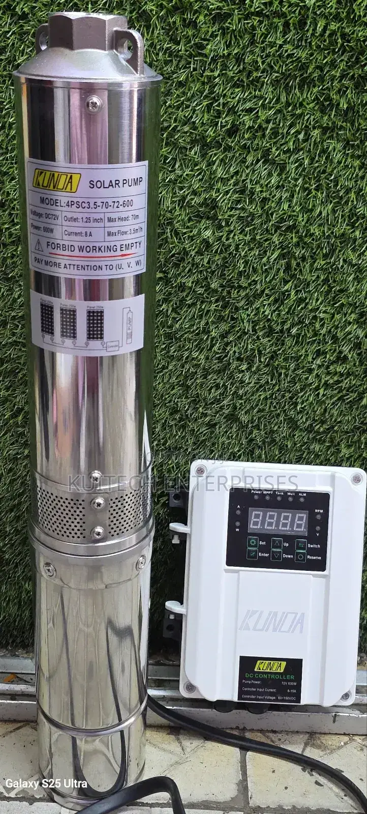 70m Solar Submersible Pump/ Dc Water Pump 600w