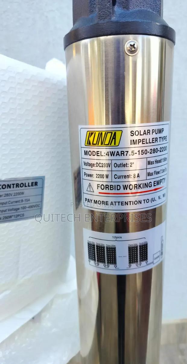150m Solar Submersible Pump/ Dc Water Pump 2200w - main view