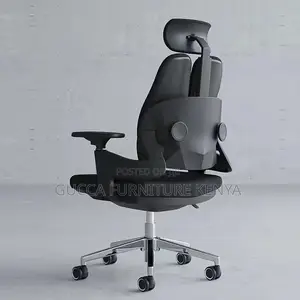 Office Chair: Adjustable Fabric Lumber Executive Desk Chair