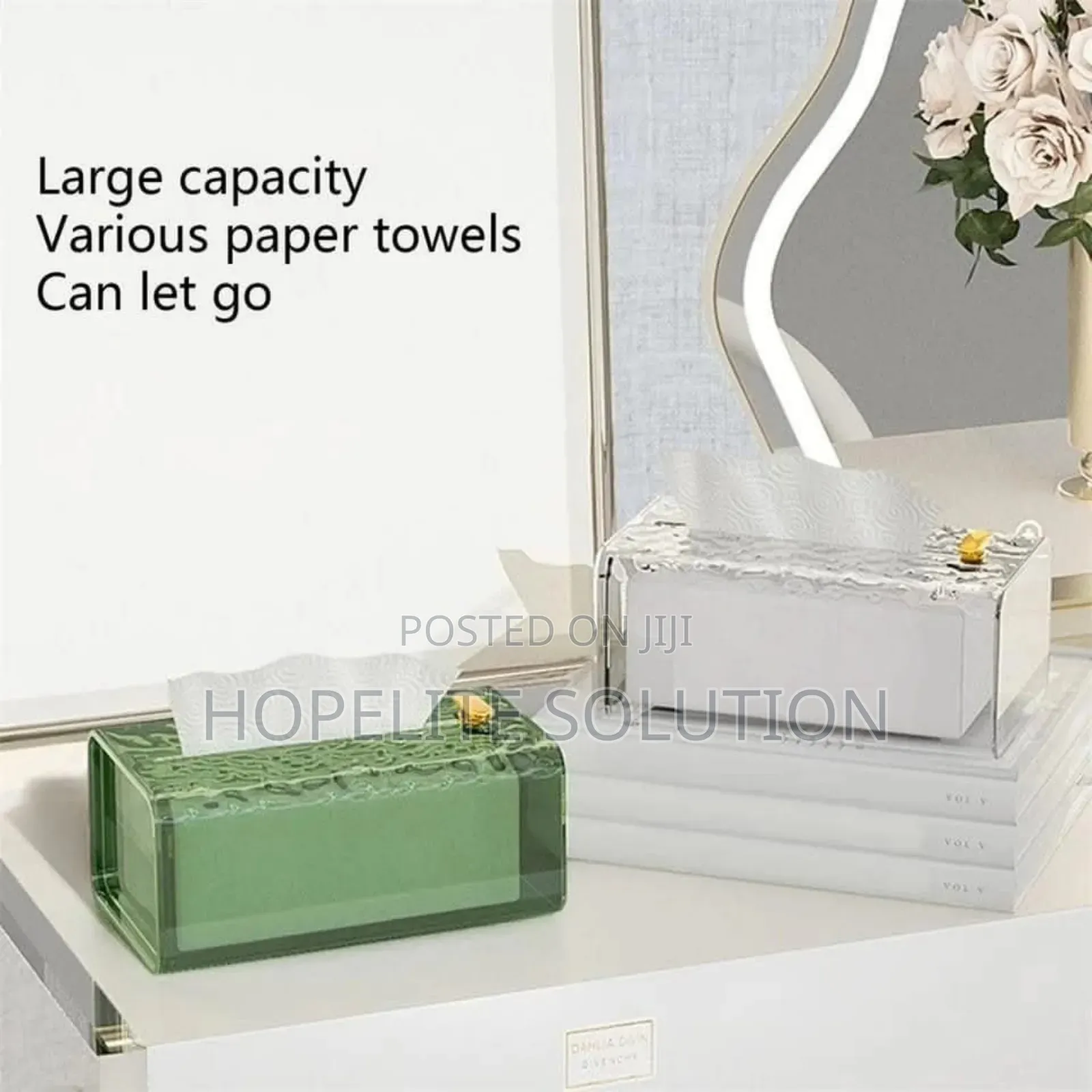 Wall Mounted Acrylic Tissue Box