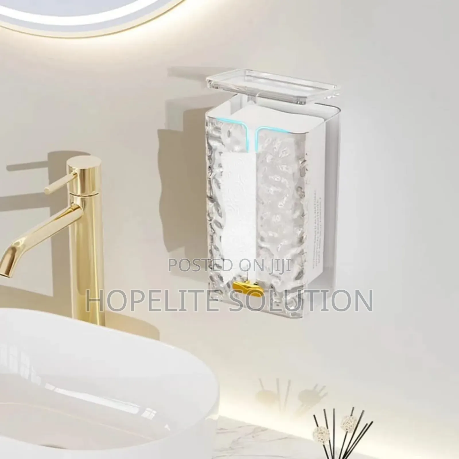 Wall Mounted Acrylic Tissue Box