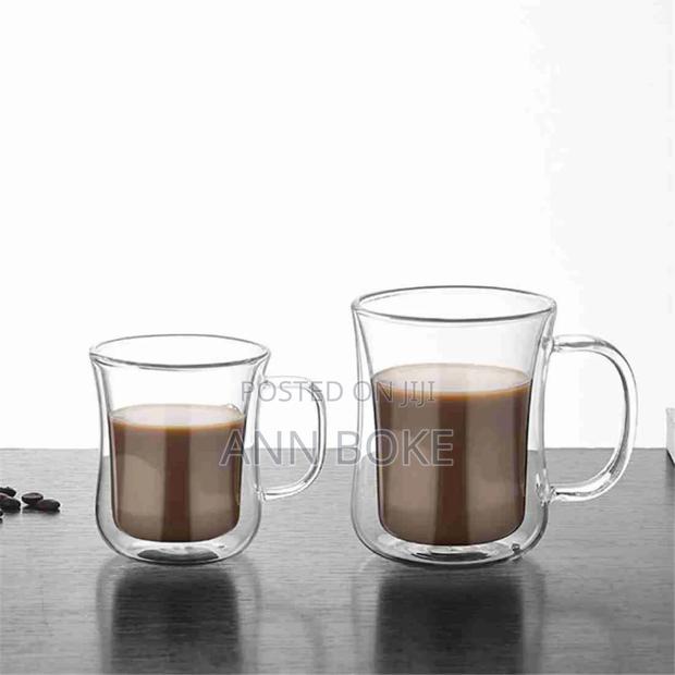 450 Ml Double Wall Borosilicate Coffee Mugs* - thumbnail 3