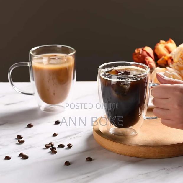 450 Ml Double Wall Borosilicate Coffee Mugs* - thumbnail 4