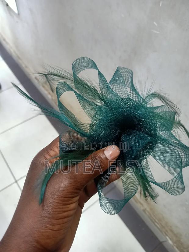 Pine Green Micro Mini Fascinators - main view