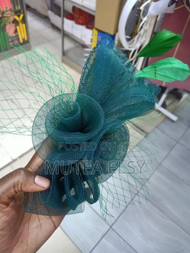 Pine Green Micro Mini Fascinators - thumbnail 3