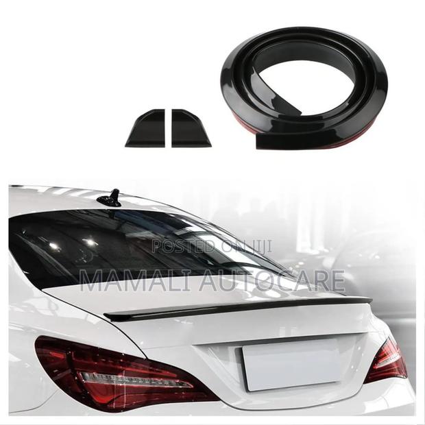 Black Rubber Rear Spoiler Lip
