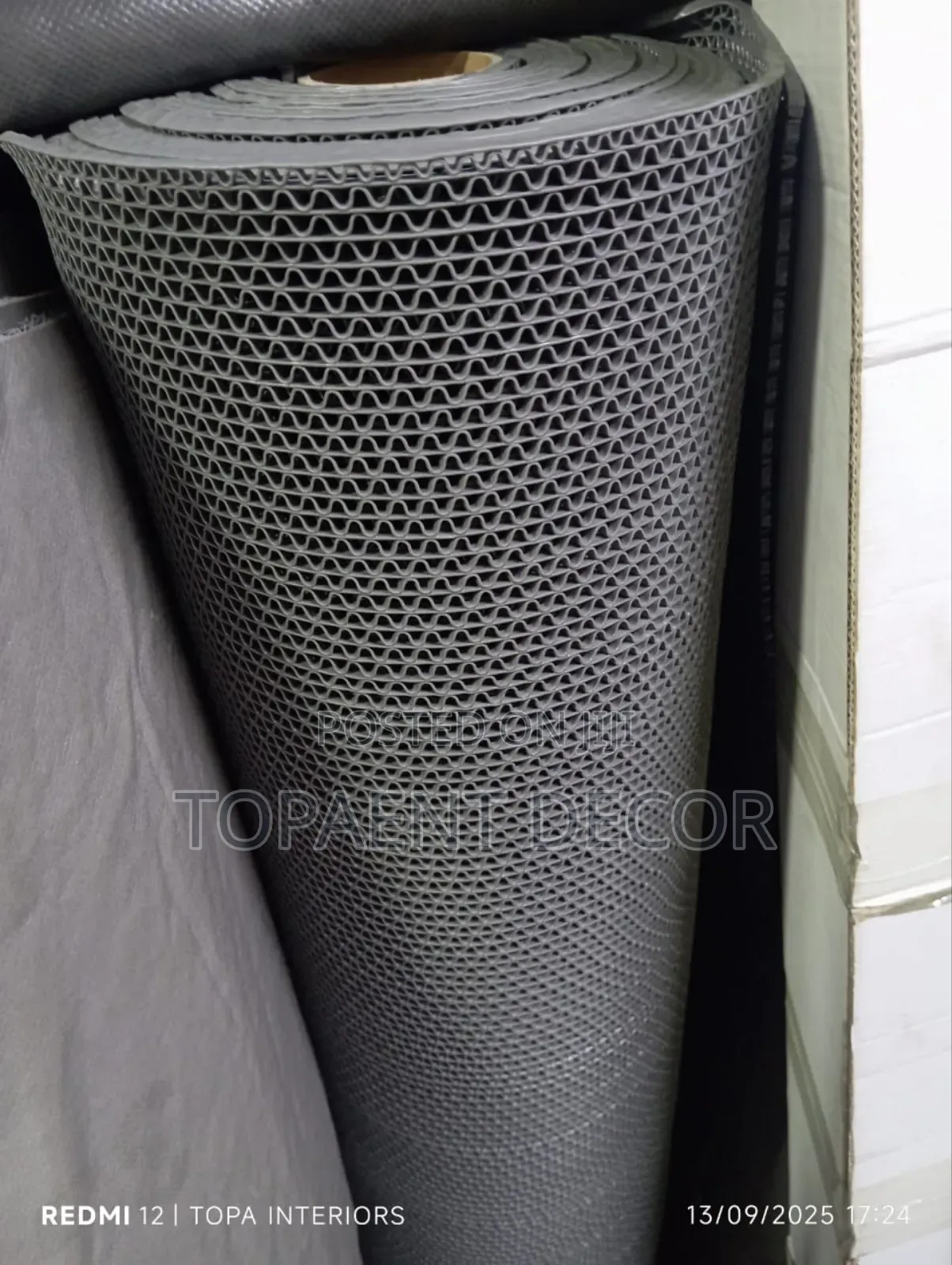 Grey Perforated PVC 1.2m Wide for Slippery Floors