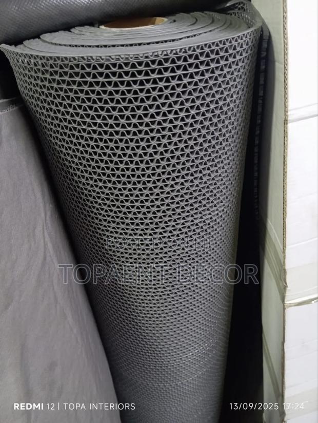 Grey Perforated PVC 1.2m Wide for Slippery Floors
