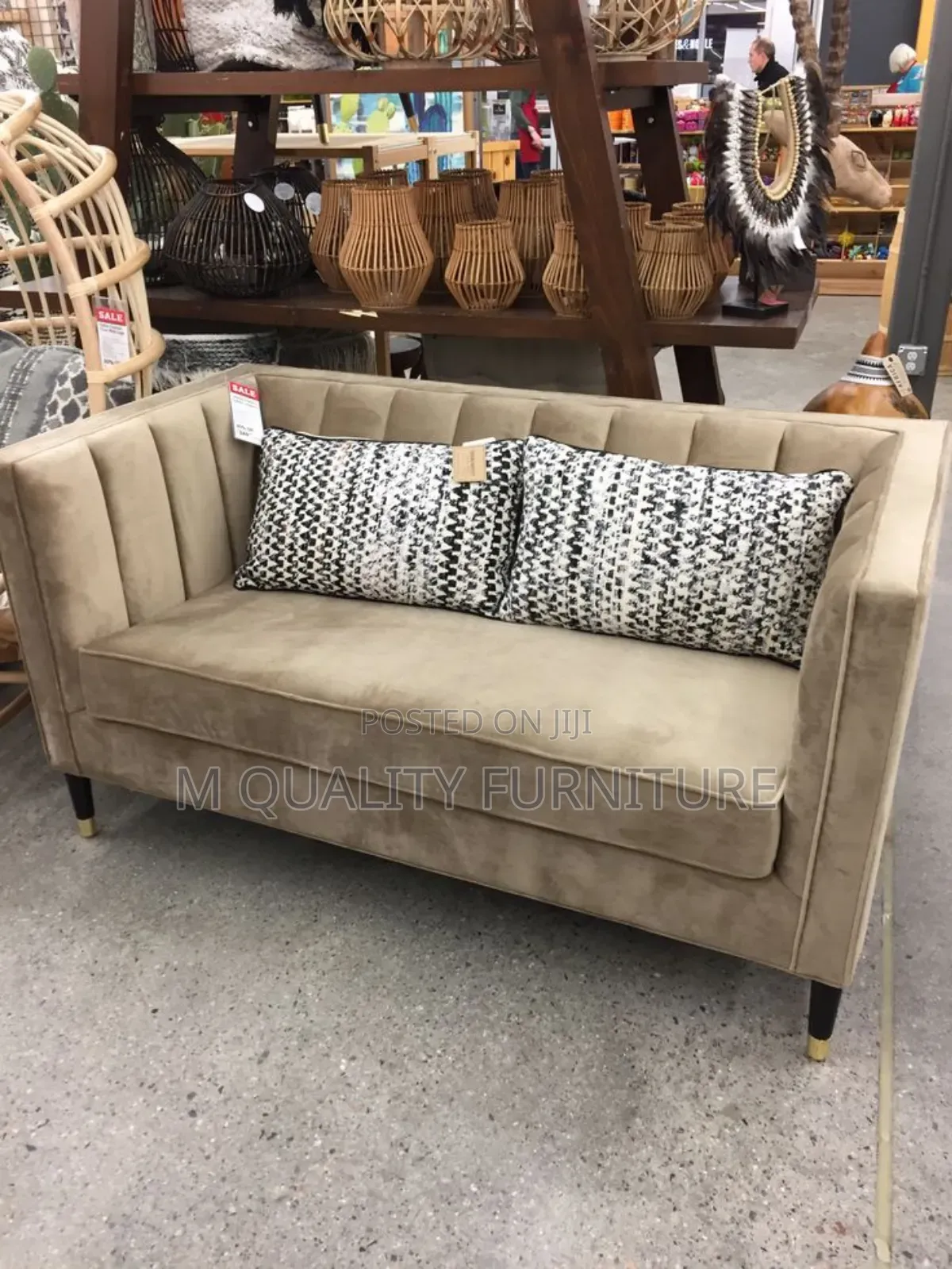 2 Seater With a Permanent Back