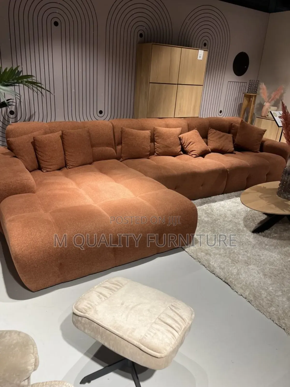 New Bubble Orange 6 Seater Sofasets