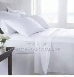 Plain White Bedsheet Sets 6by7 2bedsheets 4pcs Pillow Cases