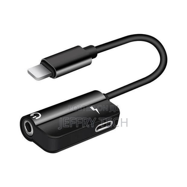2 in 1 Lightning to 3.5mm Aux Audio and Charge Adapter