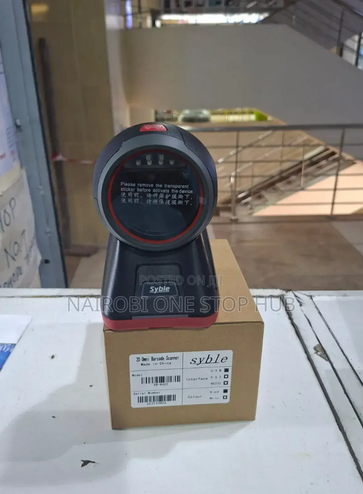 Barcode Scanner Round Table Mount Scanner