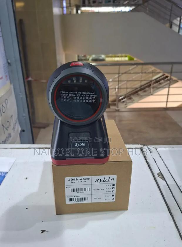 Barcode Scanner Round Table Mount Scanner - main view