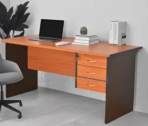 Office Furniture; (120cm) Modern Office Desk With Sleek Compact Design
