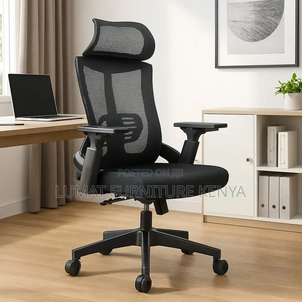 Comfortable Ergonomic Office Seat – Swivel Design