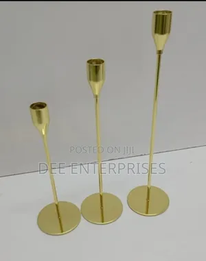 Classic 3 in 1 Metallic Candle Holder