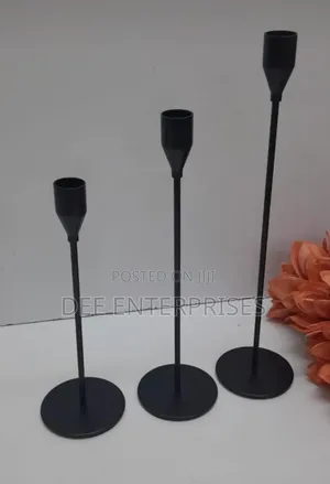 Classic 3 in 1 Metallic Candle Holder