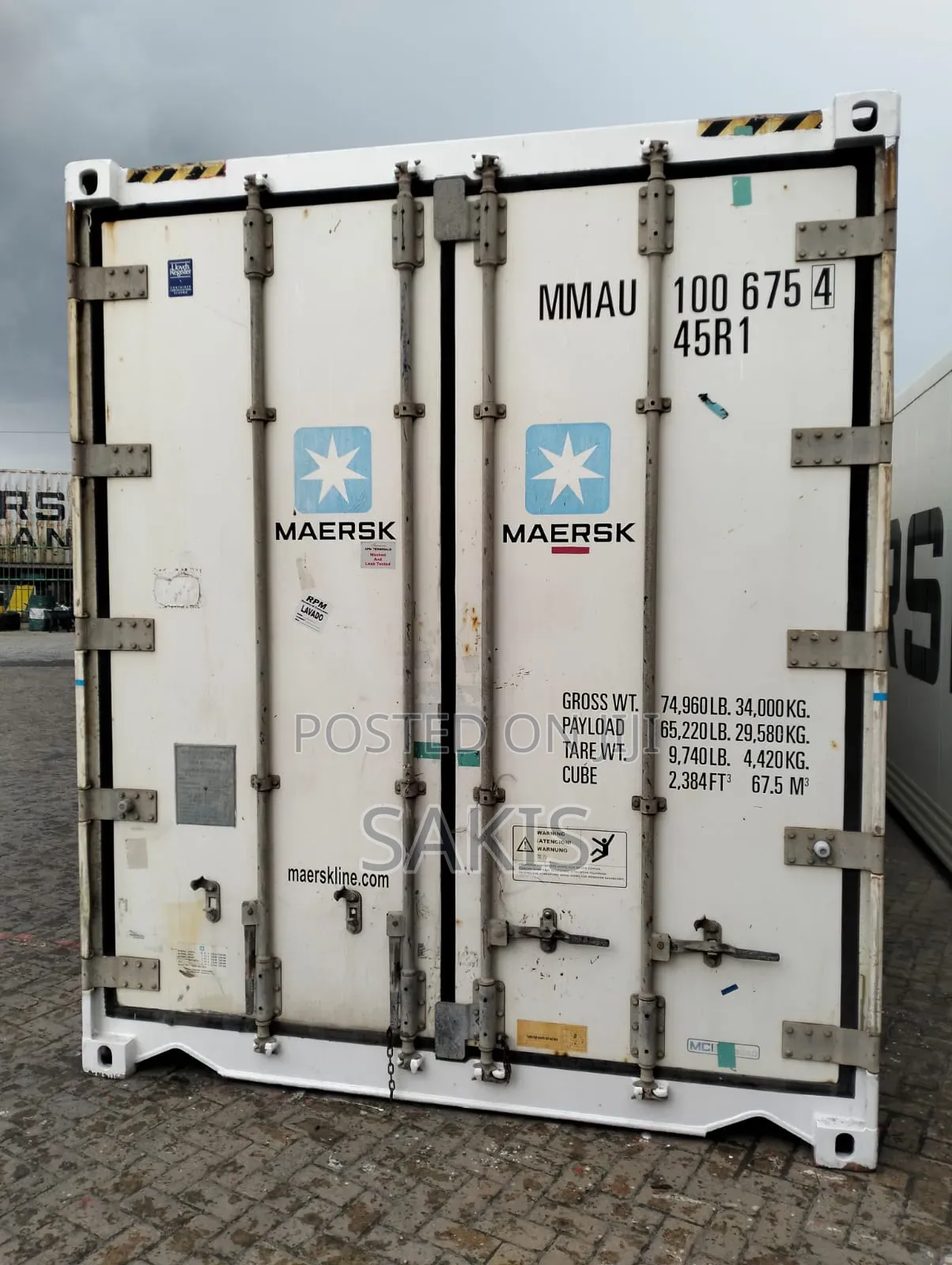 Clean Refrigerated 40ft Reefer Containers