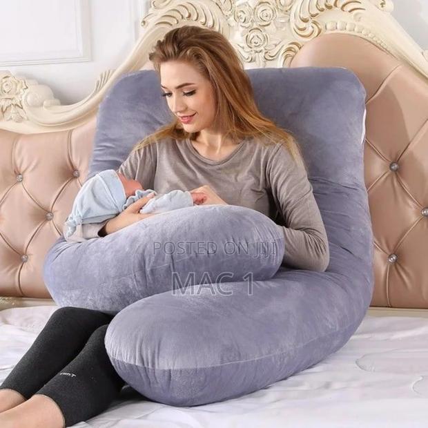 Soft and Puffy Velvet Pregnancy Pillow / Maternity Pillow - main view