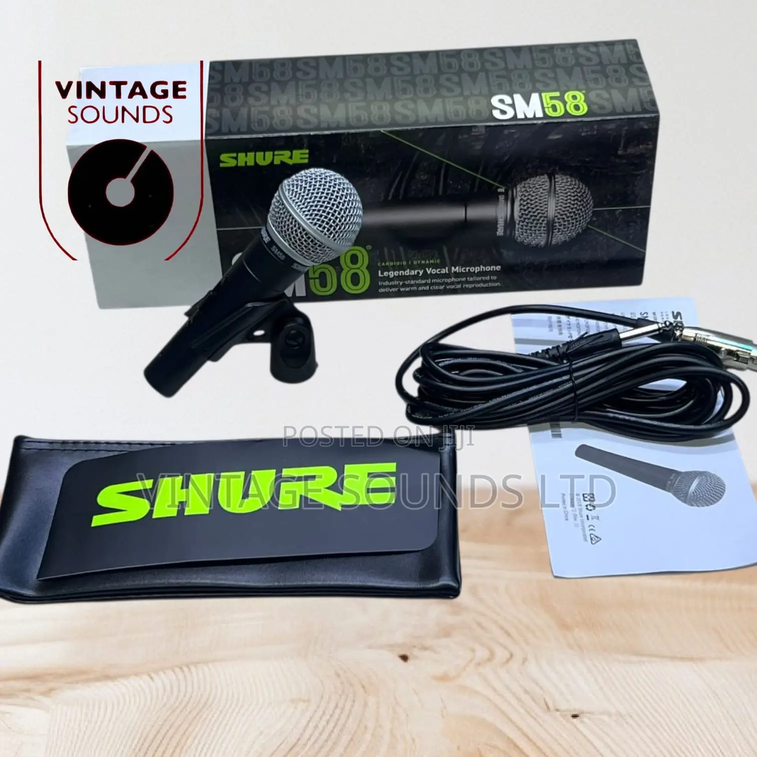 Shure Sm58 Cardioid Dynamic Microphone
