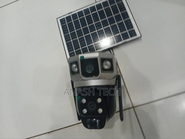 High Dual Lens 4g Simcard PTZ Rotating Solar CCTV Camera