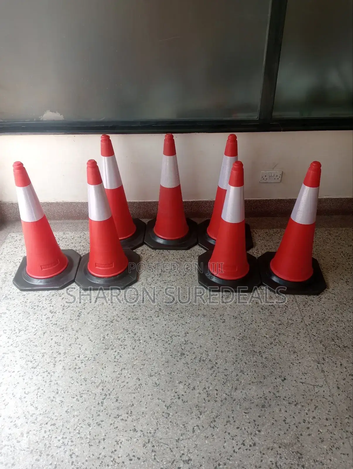 Road Safety Traffic Cones Red/White