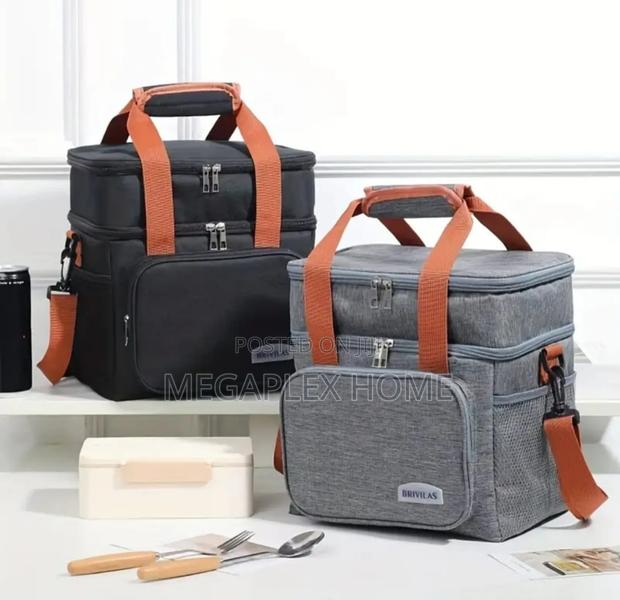 *Double Compartment Insulated Lunch Bag - main view
