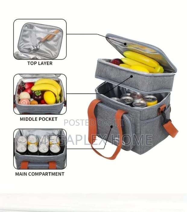 *Double Compartment Insulated Lunch Bag - thumbnail 2