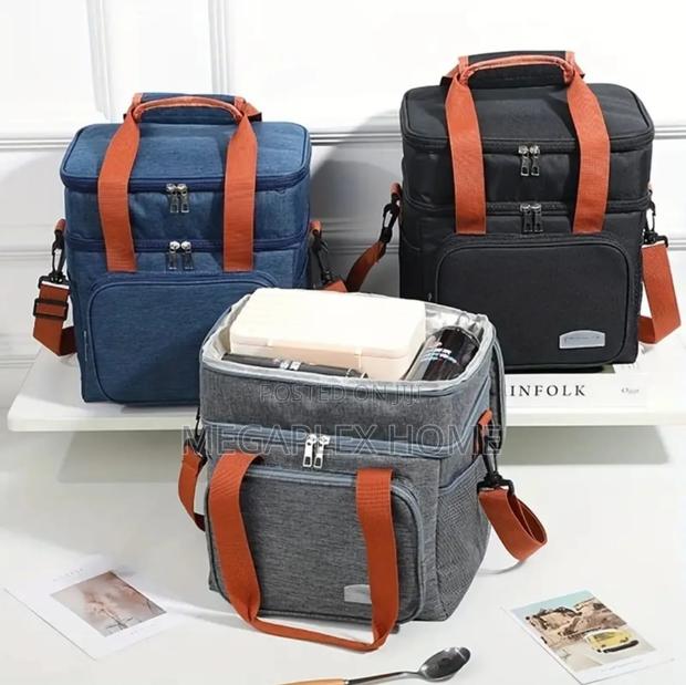 *Double Compartment Insulated Lunch Bag - thumbnail 3