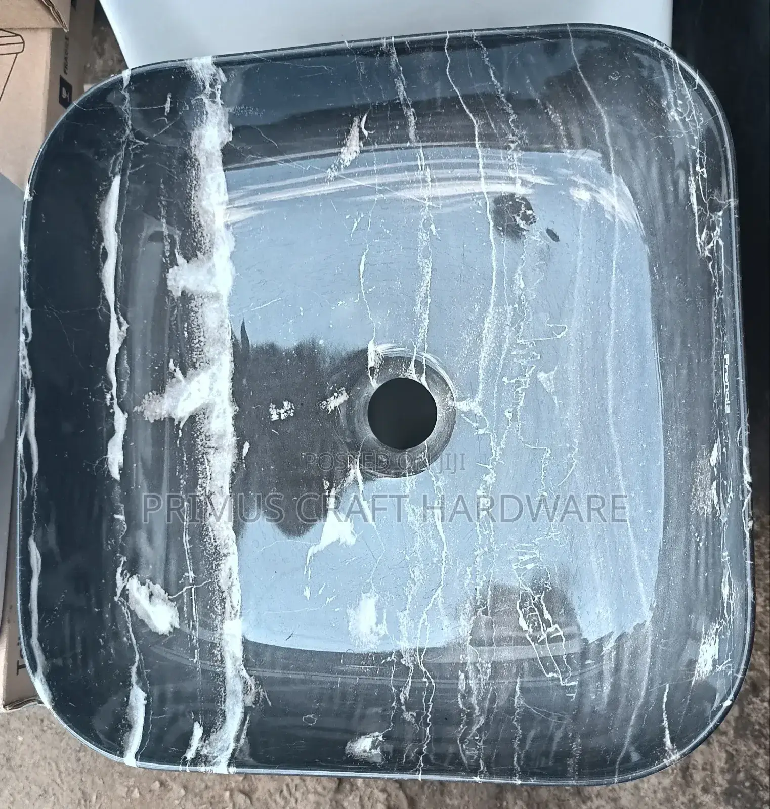 Countertop Handwash Sink (Black Marble)