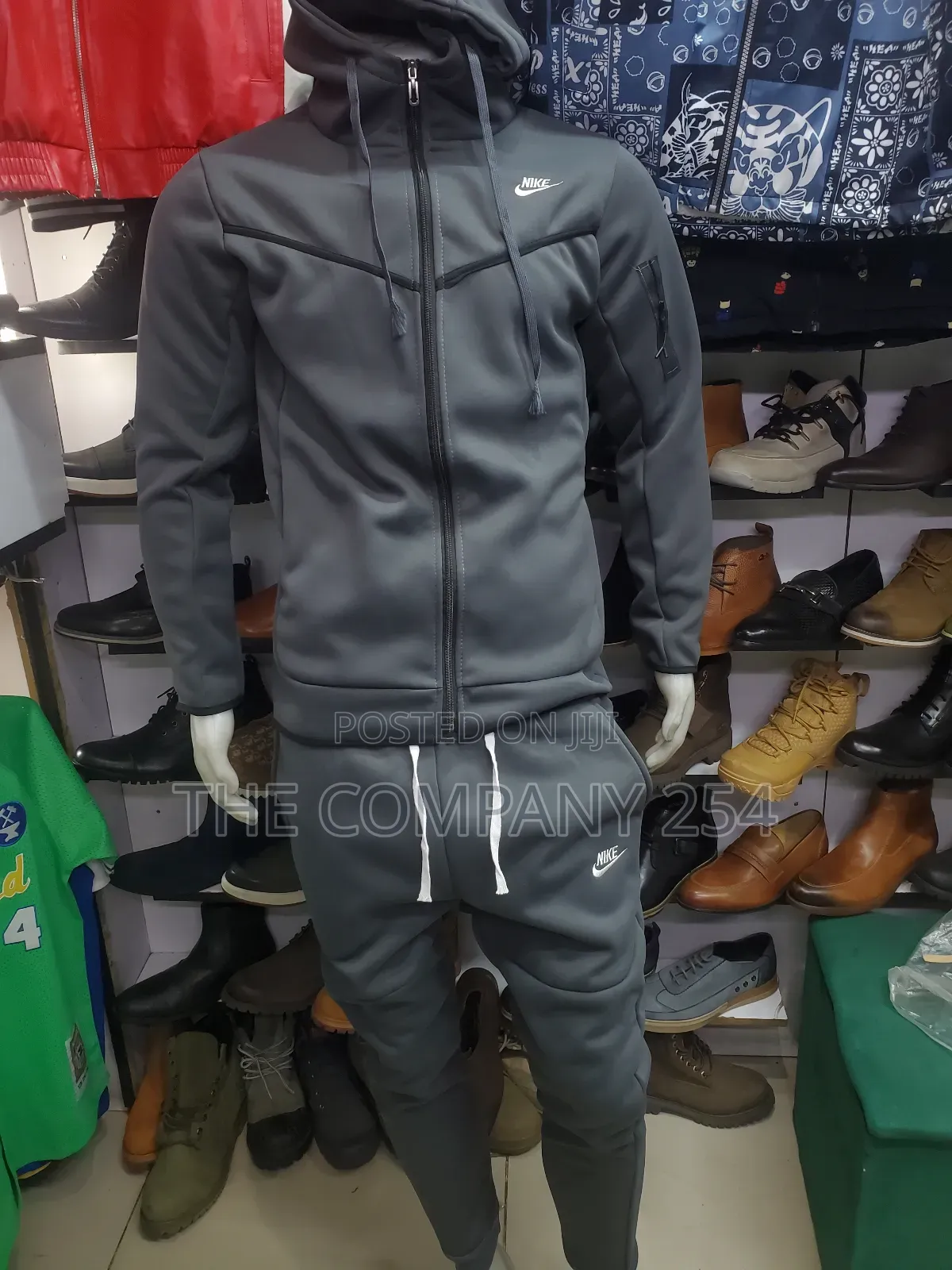 Quality 2 Piece Unisex Casual Designed Hoodie Ana Pant Nike-Tech Suit