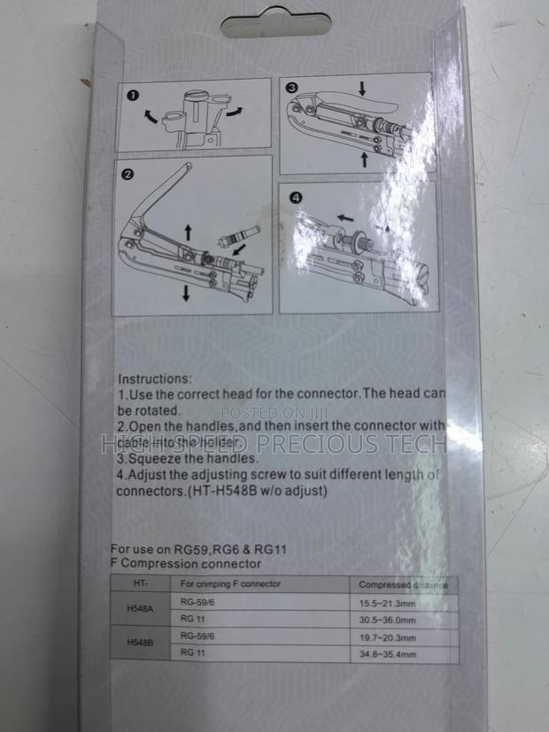 Coaxial Compression Toolkit(Crimping Rg59,Rg6 Rg11) - thumbnail 4